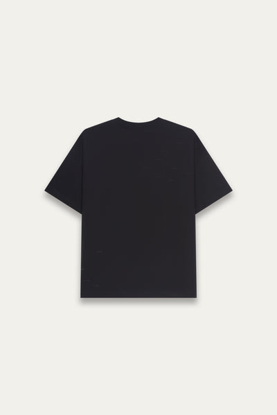 TOBI OVERSIZED CHAMPION TEE EUPHORIC BLACK