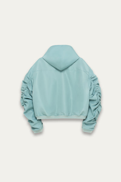 KIYAN BALLOON BOMBER JACKET JADE GREEN