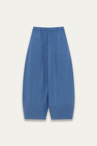 FOLDING WIDE SWIM TROUSERS ROYAL STRIPE