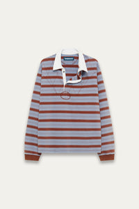 BECKHAM LS POLO SHIRT SEPIA HORIZON