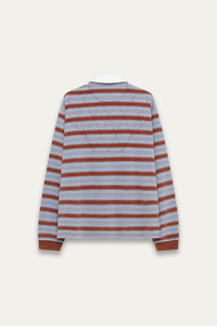BECKHAM LS POLO SHIRT SEPIA HORIZON