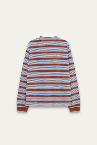 BECKHAM LS POLO SHIRT SEPIA HORIZON
