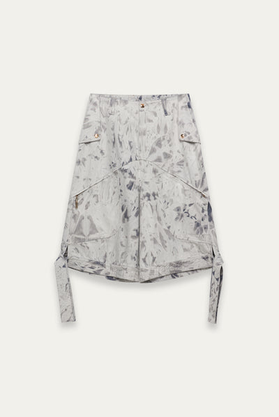 BECKHAM CARGO DENIM SHORTS MERCURY GREY