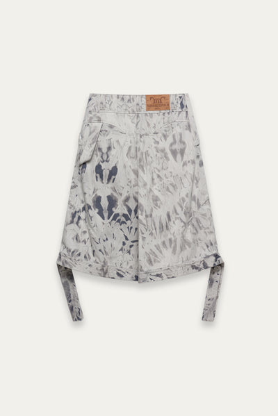 BECKHAM CARGO DENIM SHORTS MERCURY GREY