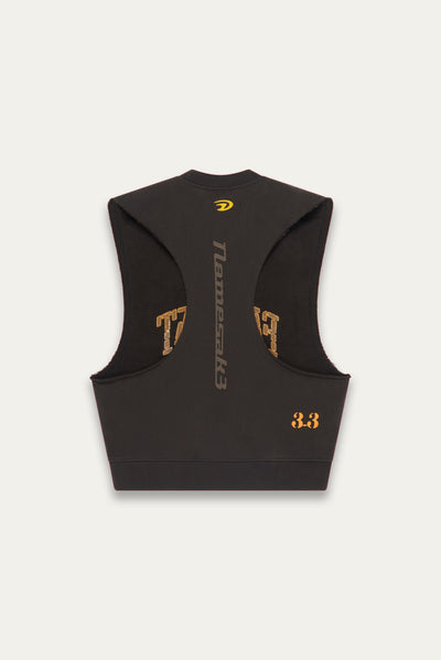 BEAN BIKER VEST PEBBLE GREY