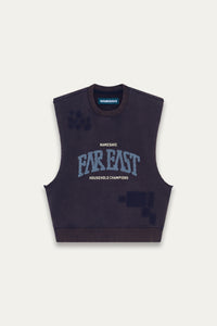 BEAN BIKER VEST DEPTH BLUE