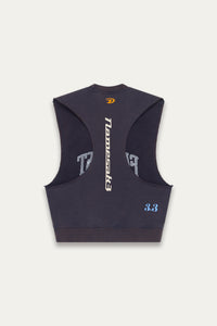 BEAN BIKER VEST DEPTH BLUE