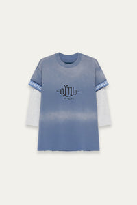 STANDY 3-LAYERED TEE FOG BLUE