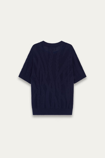 PIZZA SS SWEATER DEPTH BLUE