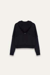 MAURICE WARM-UP HOODIE EUPHORIC BLACK (FITTED VERSION) (NAMESAKE EXCLUSIVE)