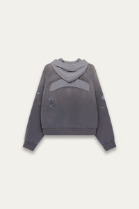 GLORY ZIP HOODIE SLATE GREY