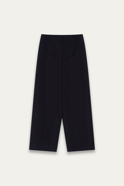 LAMAR ZIP STRAIGHT TROUSERS 
EUPHORIC BLACK