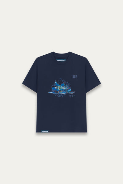 NEAL FUN TEE DEPTH BLUE