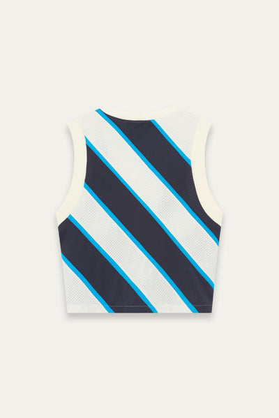 TAYLOR GOLFER SPORT VEST BLUEJAY IVORY