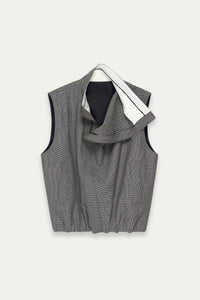 OTTO PLEATED CARGO VEST PLUME GREY